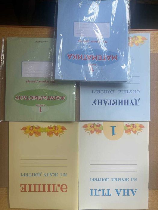 1 сынып математика, ана тілі, әліппе жұмыс дәптер