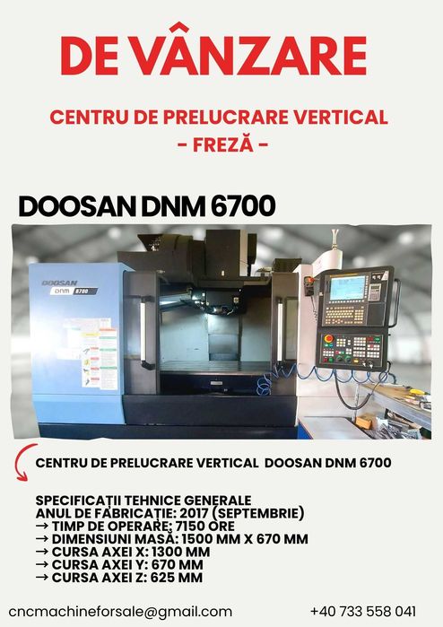 Freză cnc Doosan DNM 6700