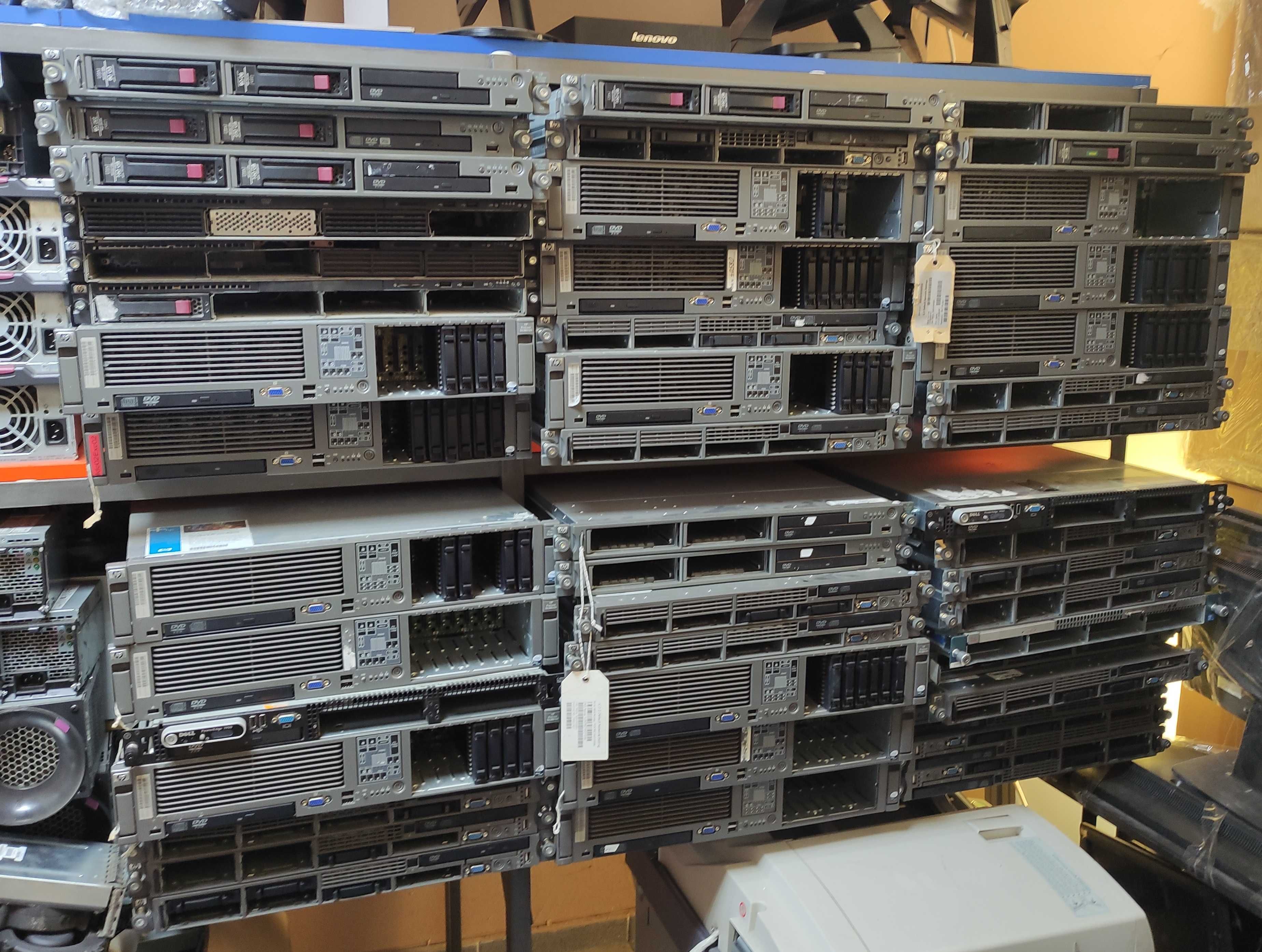Сървъри HP DL 320, 360, 380 G5, G6, G7, G8, G9, Dell PE 1950, и др.