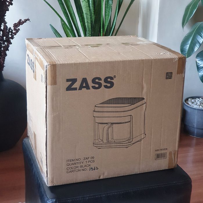 Чисто нов еърфрайър Zass със стъклена кошница