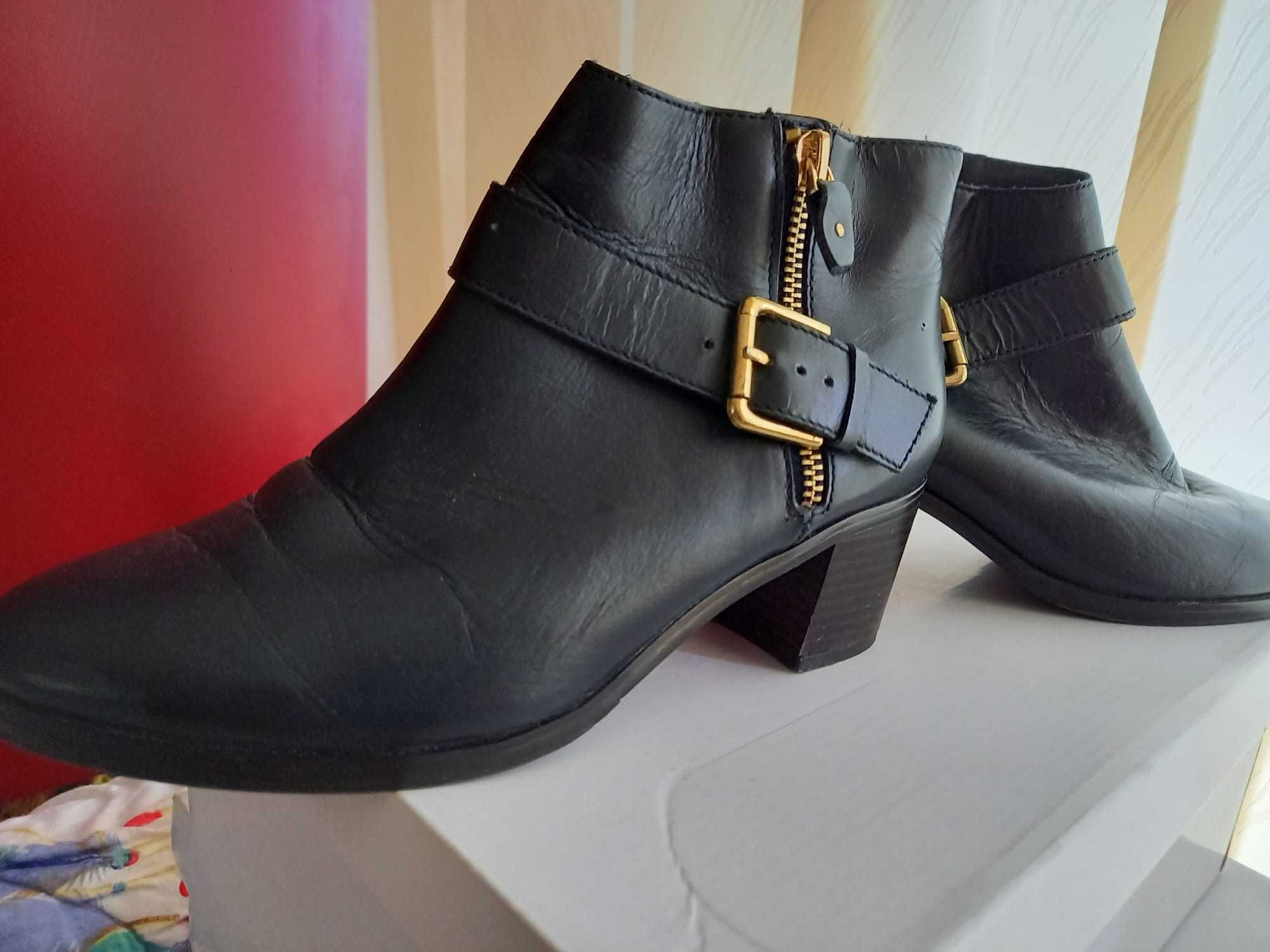 Vand botine de piele naturala albastra nr 37 brat 24 cm