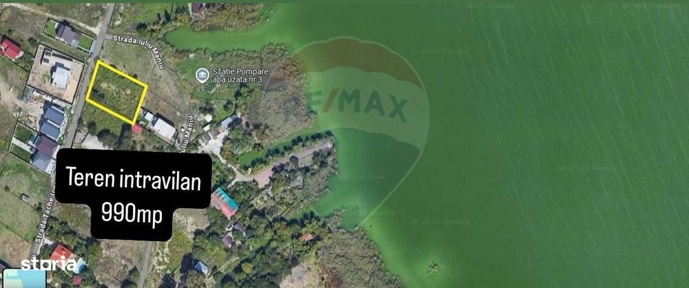 Teren de vanzare  cu utilitati si vedere lac in Palazu Mare Constanta