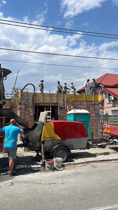 Lucrări pompa staționară beton