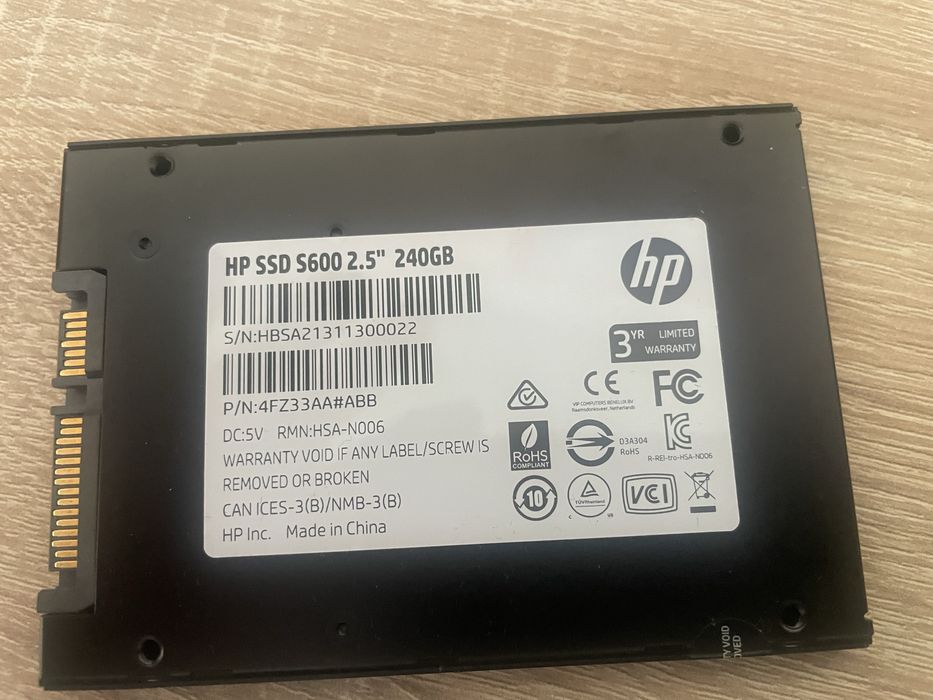 HP SSD S600 2.5’’ 240GB