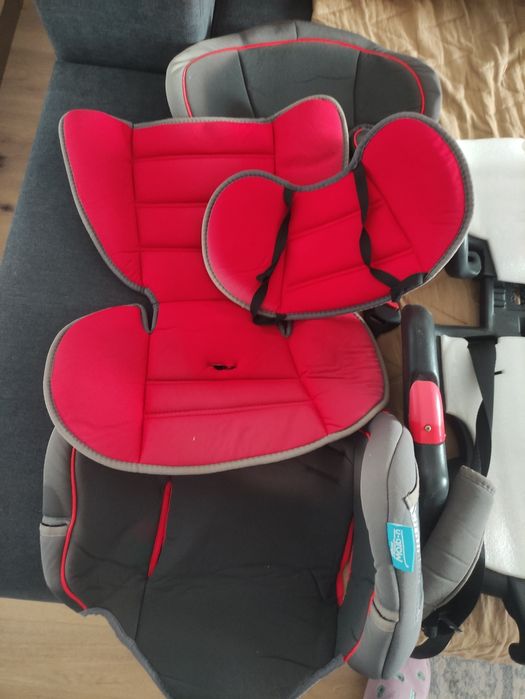 Scaun auto ajustabil U-Grow BXS-208GR, 9-36 Kg, Negru/Rosu