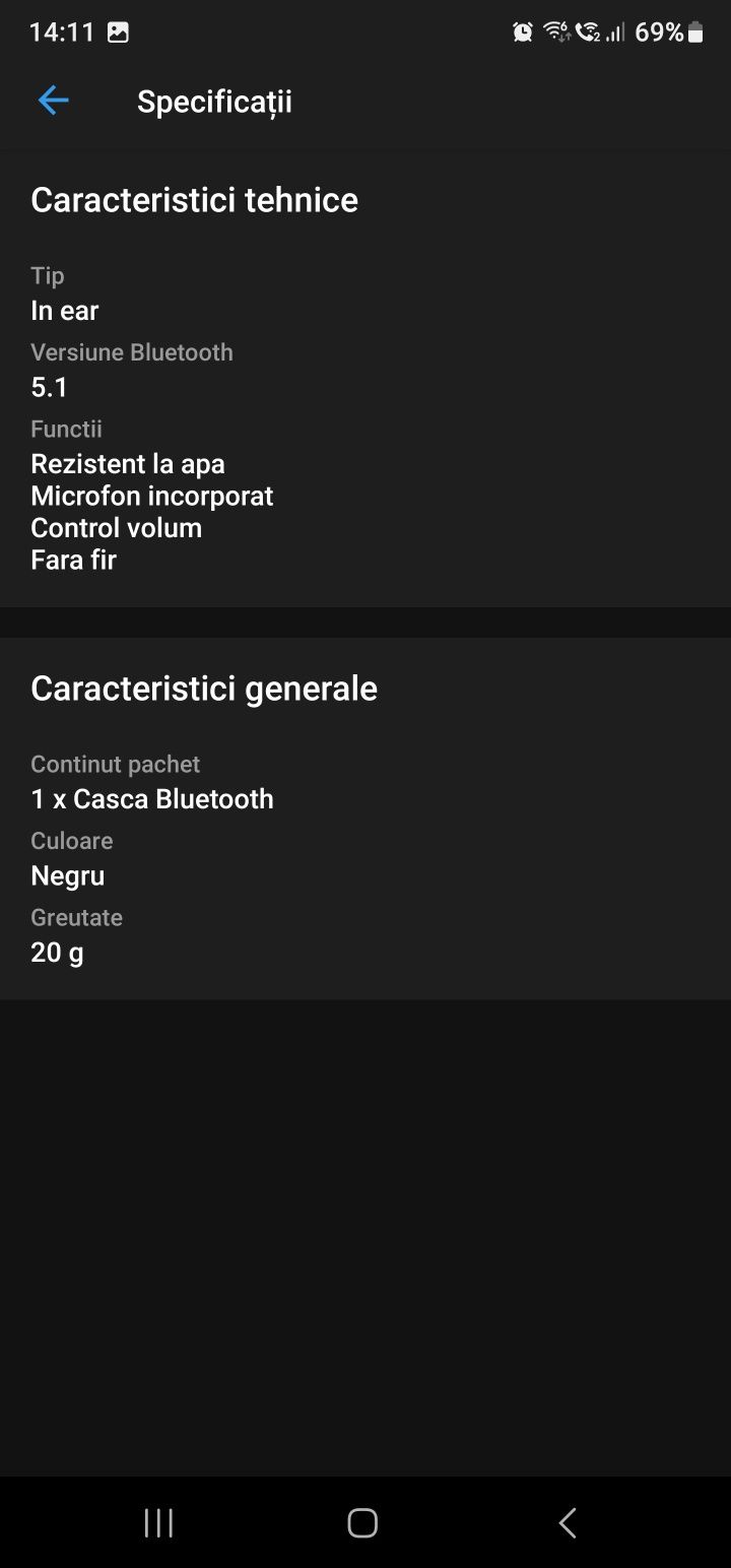 Cască bluetooth Jabra talk 65