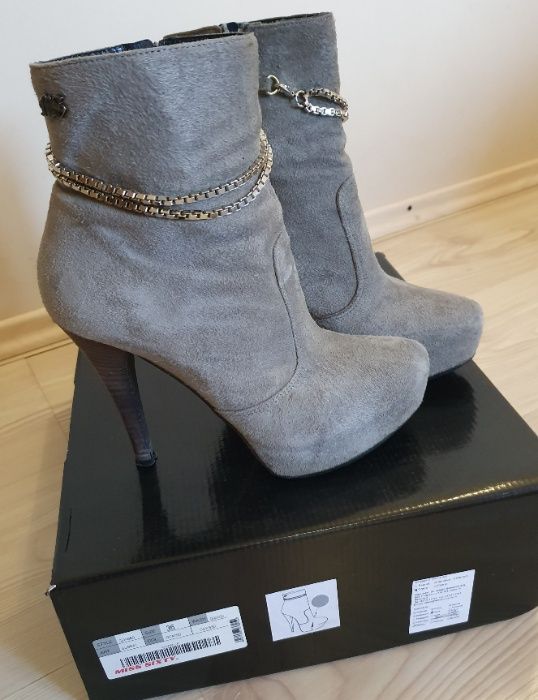 Botine piele întoarsă Miss Sixty