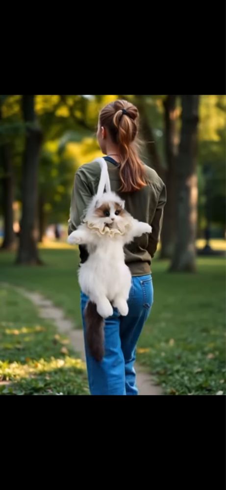 Рюкзак в виде котика. Очень реалистичный. KaspiRED
