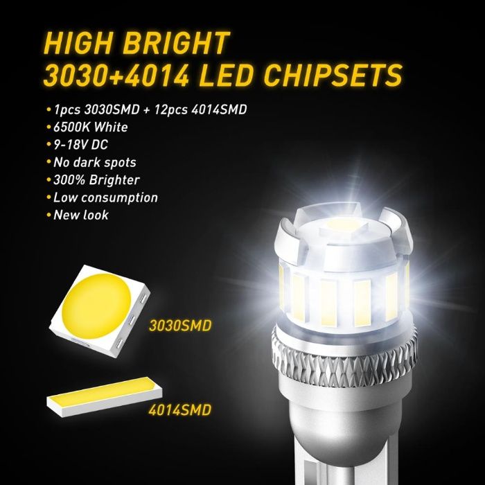 Led интериорни крушки T10,W5W, BAX9s