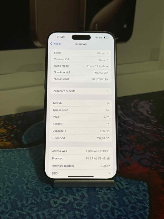 Vand iphone 15 pro max