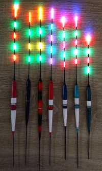 Pluta lumina LED pescuit noapte, fibra optica multicolor