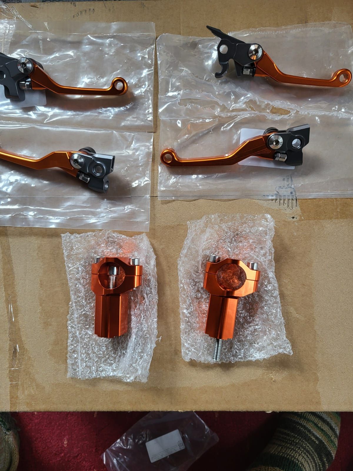 Manete rabatabile scurte KTM 2008-2013, 2014-2022. Înălțătoare ghidon