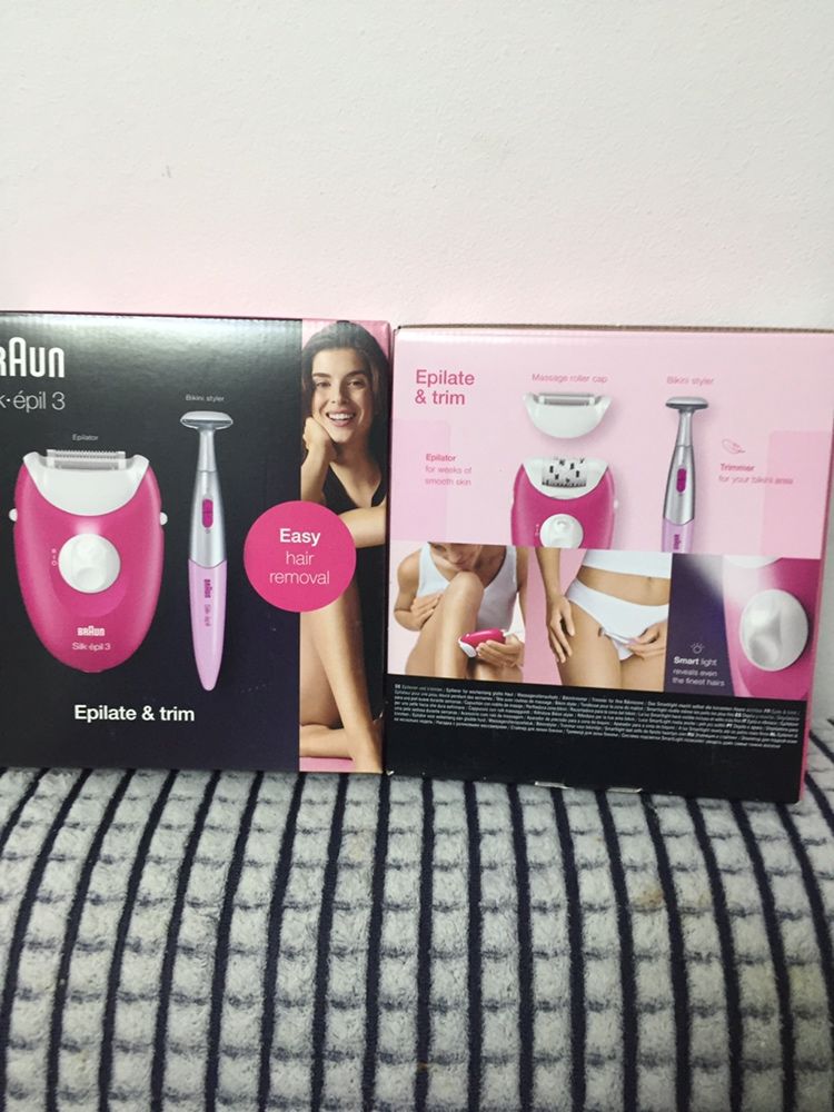 Epilator Braun si o masina de Tuns Pe Corp