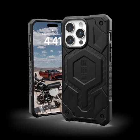 MagSafe Противоударен Калъф за iPhone 15 Pro,UAG Monarch Pro Carbon