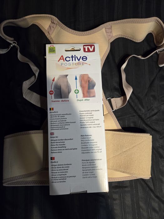 corset pentru corectarea posturii, durere de spate