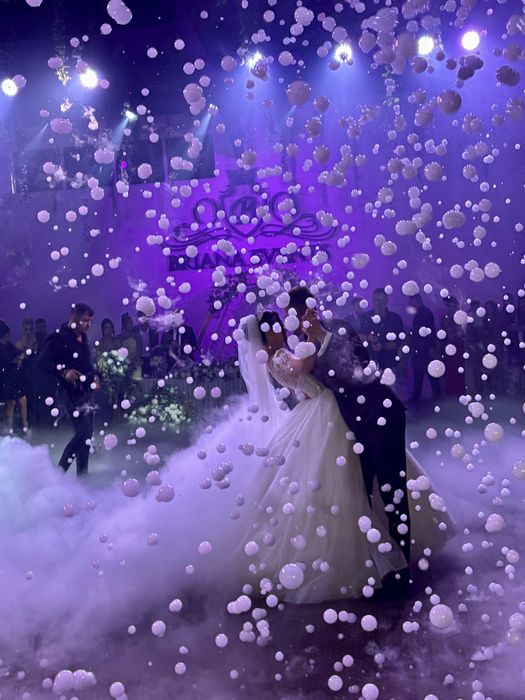 Baloane sapun fum dansul mirilor gheata carbonica