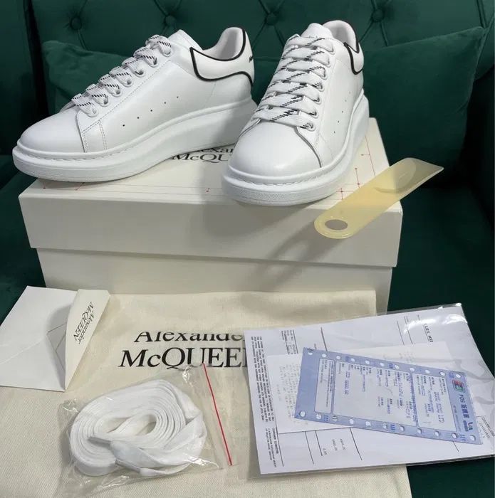 Adidasi Alexander Mcqueen Exposy clasic white black
