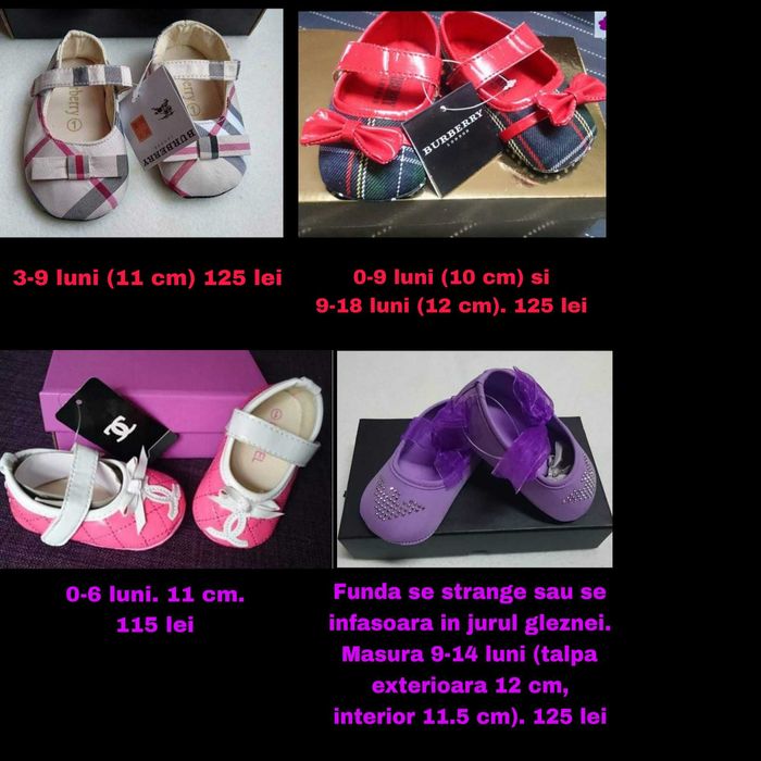 Incaltaminte fetite 0-12 luni