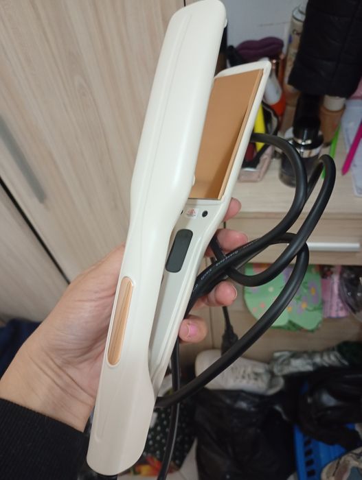 Преса за коса с 10 нива,Мултифункционална Четка с горещ въздух 1200 W