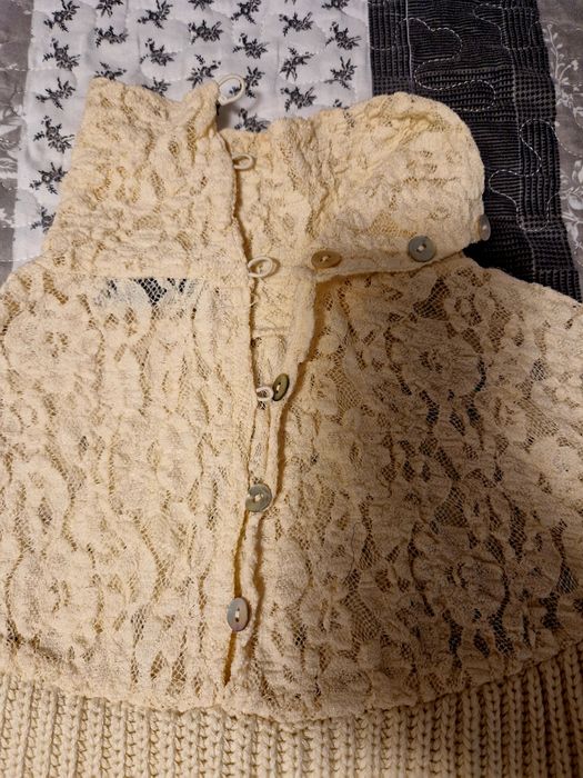 Pulover Zara S oversize bej