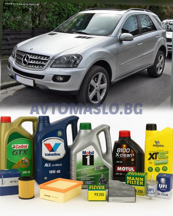 Комплект Масло и Филтри за Mercedes ML320CDI W164 224кс. мерцедес мл32
