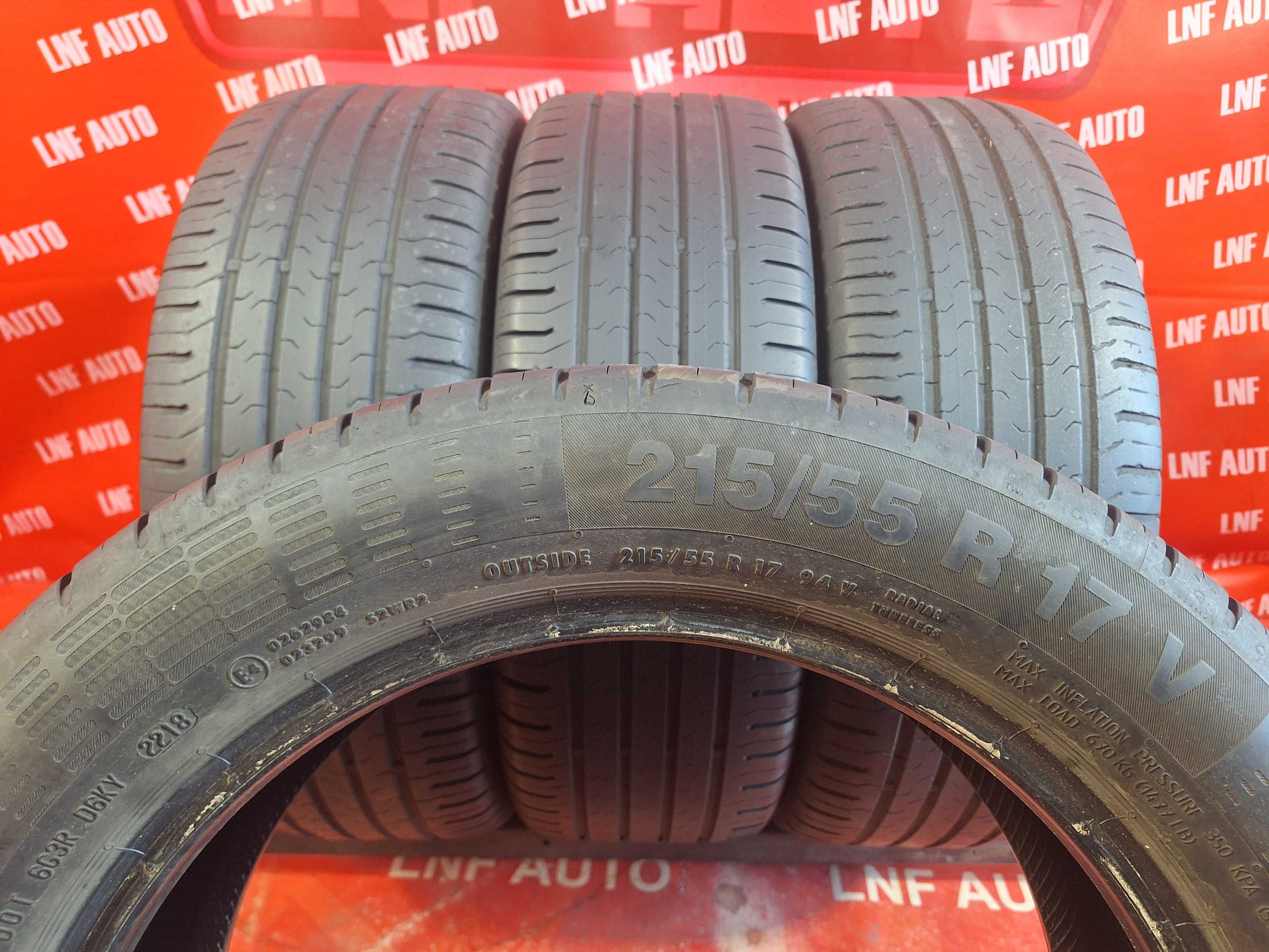 Anvelope de VARA - 215/55/17 - Continental - 5 MM - DOT 2018 !
