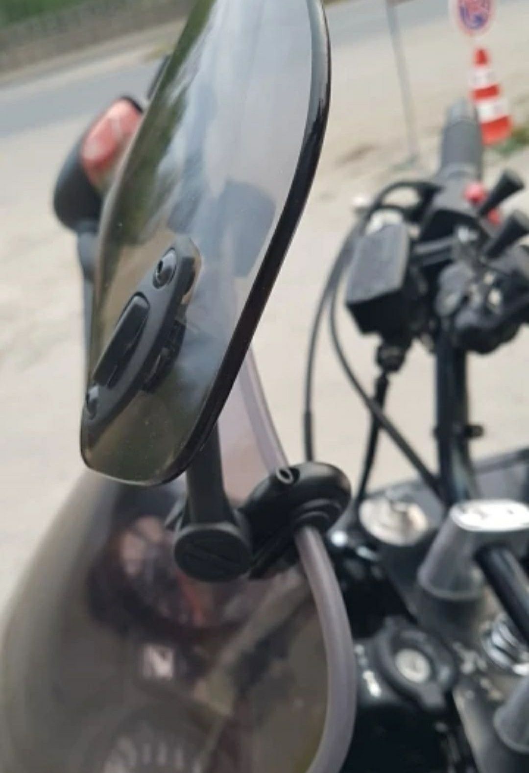 Deflector parbriz moto reglabil touring naked scuter vant