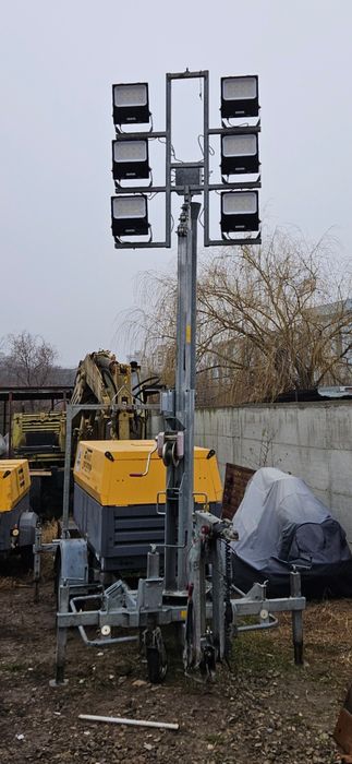 Atlas Copco generator 20 KVA și turn de lumini