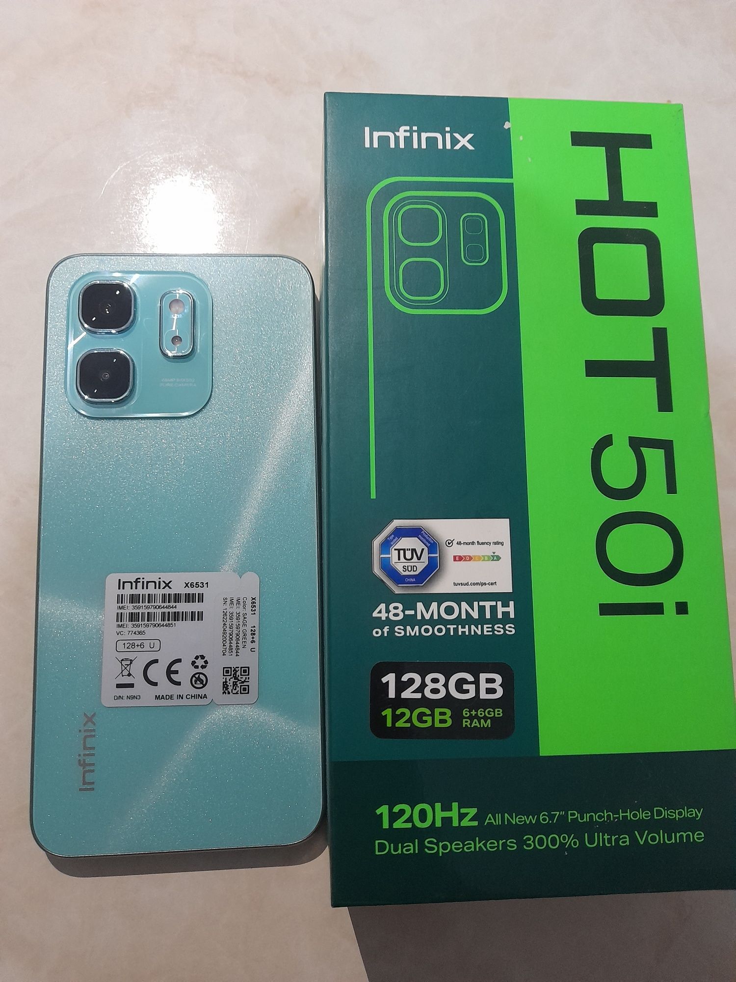 Infinix hot 50i Telfon toza 4 oy ishlatilgan yaxshi telfon