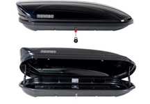 Автобокс Багажник Menabo Mania 400L черен гланц 165см/79см/37см