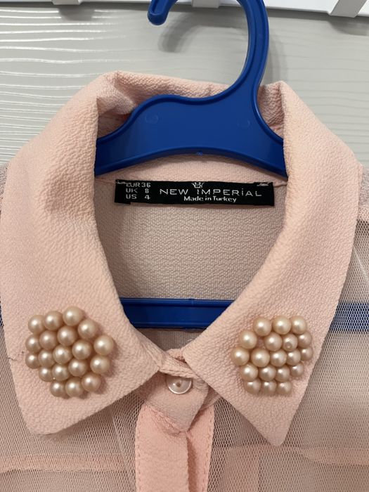 Риза в бебешко розово