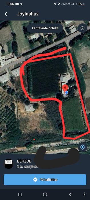 Buka tumanida chorva uchun nunjanlangan uy sotiladi 90 sotix