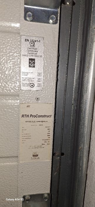 Usa sectionala RTH cu automatizare bft