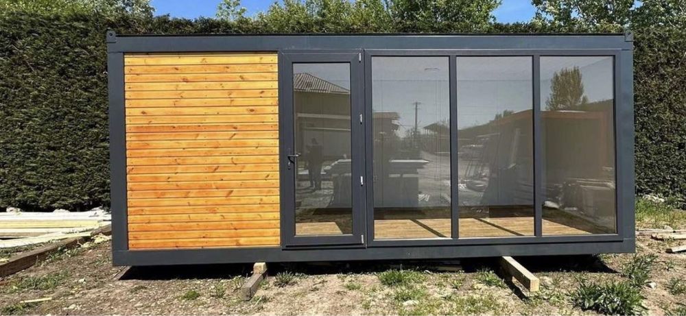 Vand container vitrina gri antracit