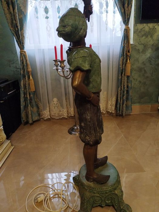 Statuie veioza bronz alama cupru