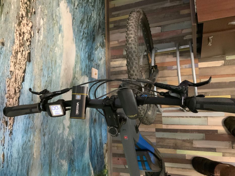 Bicicleta electrica Cube Hybrid 120 EXC 500 29" black/blue 2018