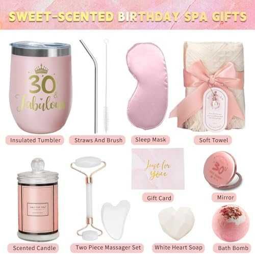 Нов Луксозен комплект за 30-ти рожден ден – ароматна свещ и термо чаша