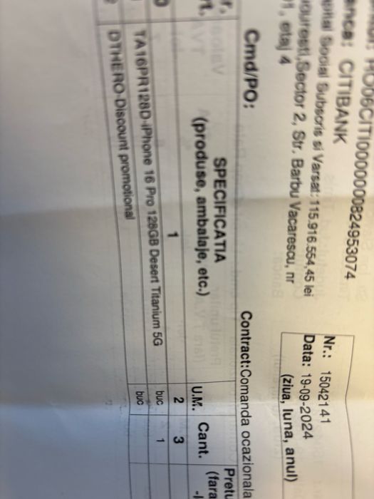 Vand Iphone 16 Pro Gold