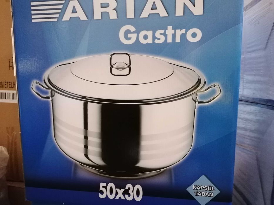 Cratiță inox cu capac  60 litri 50 x 30 Ofertă 529 lei