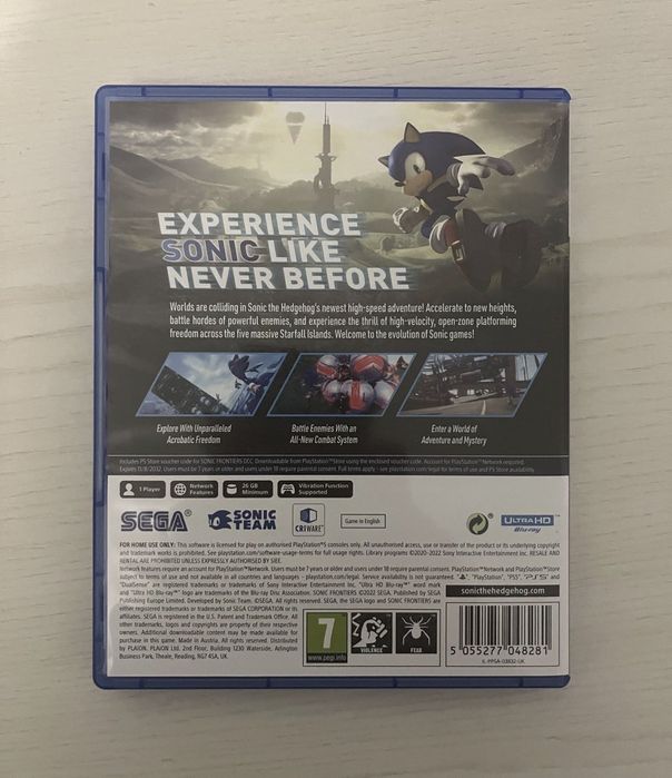 Sonic Frontiers Playstation 5 Игра