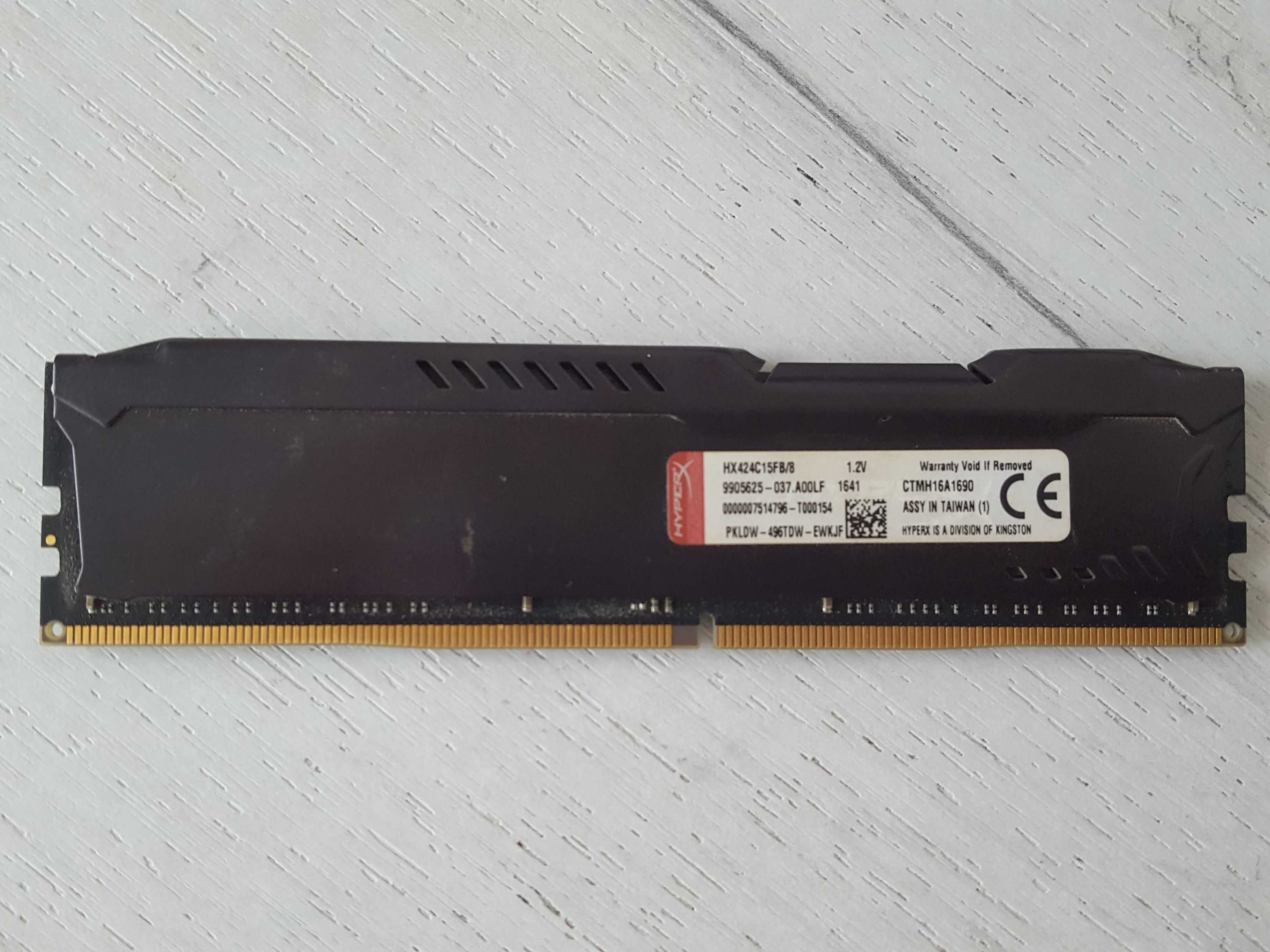 Memorie HyperX FURY Black 8GB, DDR4, 2400MHz