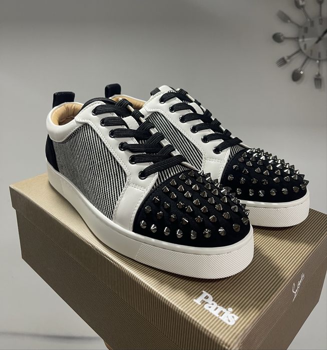 Christian Louboutin Low White Black