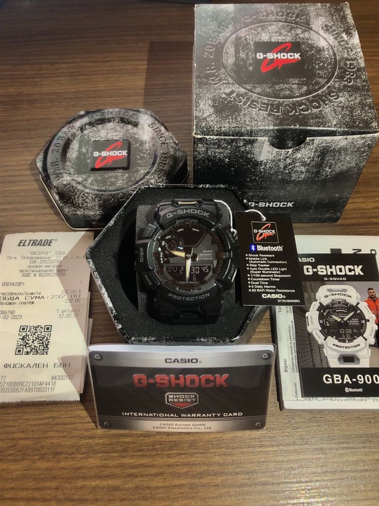 Casio G-Shock GBA-900-1A(КАТО НОВ)