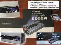 инвертор. чистый и модифиц. синус с 12/24 вольта в 220 от 500 до 5000W