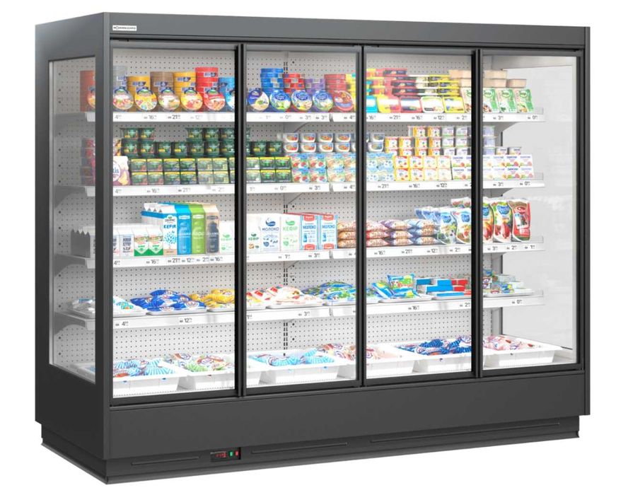 Vitrina verticala refrigerare COOLES - fara agregat/4 usi - 250 cm/NOU