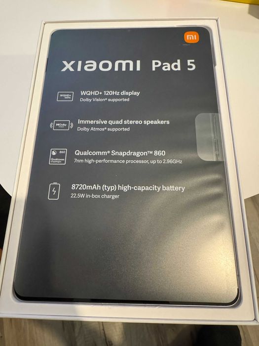 Tableta Xiaomi Pad 5, Octa-Core, 11", 6GB RAM, 256GB – Nouă