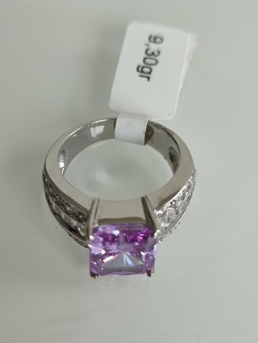 Inel aur 14k cu zirconii 9,3gr