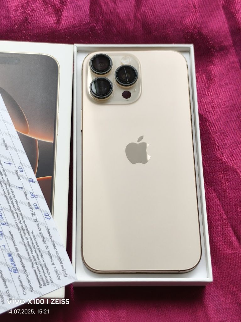 iPhone 16 Pro Max 256 gb akb 99 desert