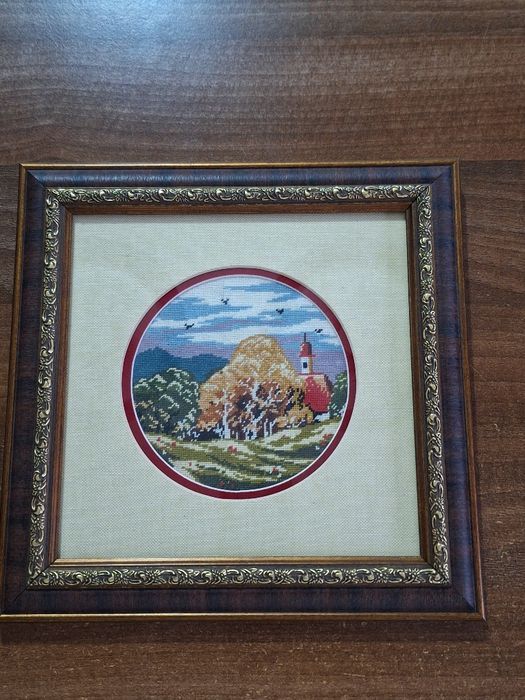 Goblen 4 Anotimpuri ,cusut cu punct mic,diagrama.