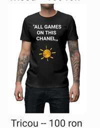 Tricou marca,,all games on this channel,,